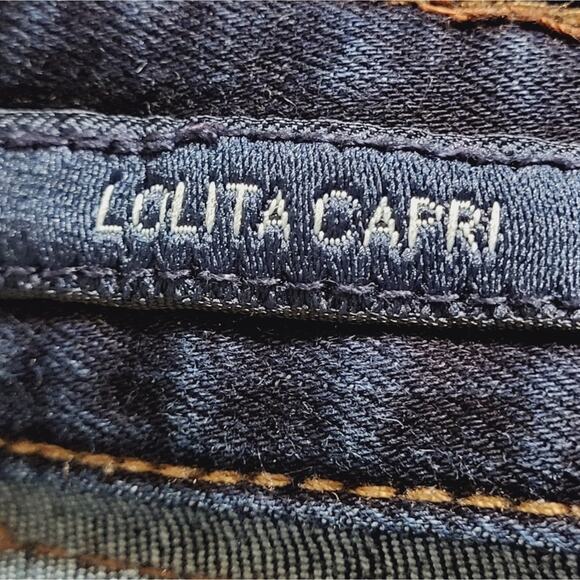 Lucky Brand Lolita Capri Dark Wash Stretch Jeans Size 0/26 - Picture 10 of 12